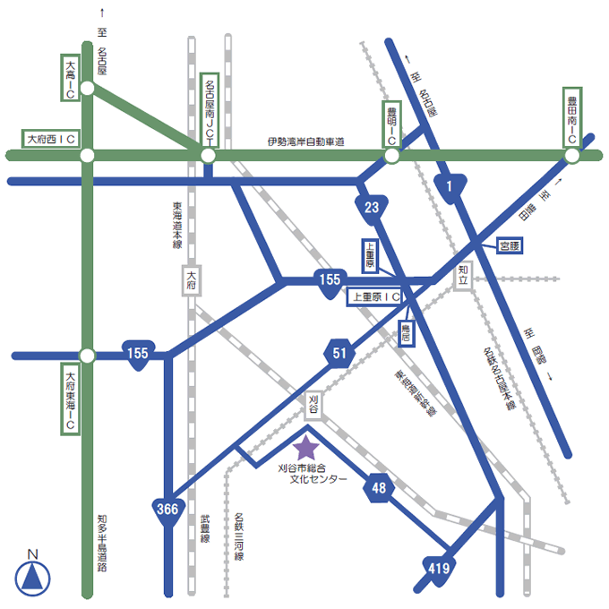 アクセス 刈谷市総合文化センター アイリス